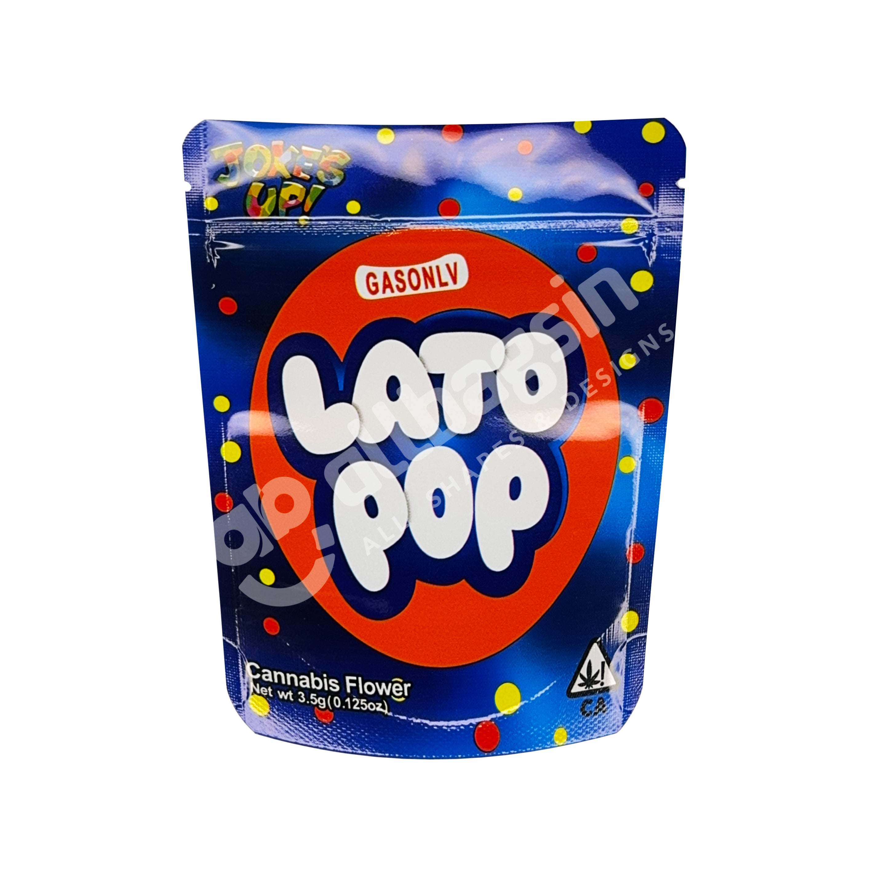 Joke's up Lato Pop 3.5g Mylar Bag