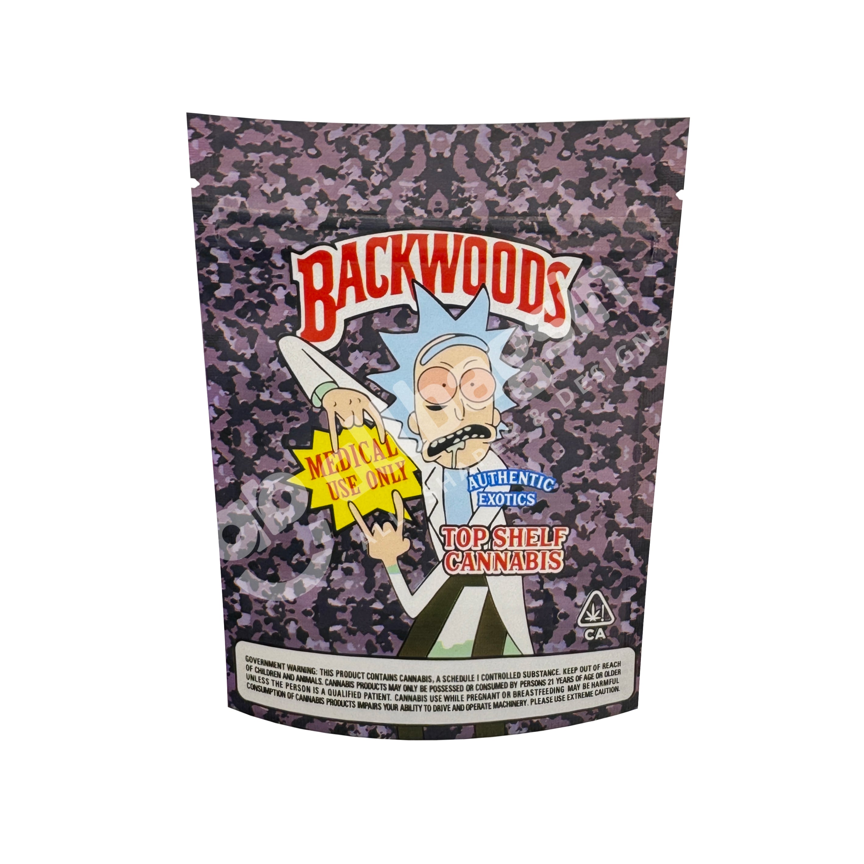 Backwoods Rick & Morty 3.5g Mylar Bag