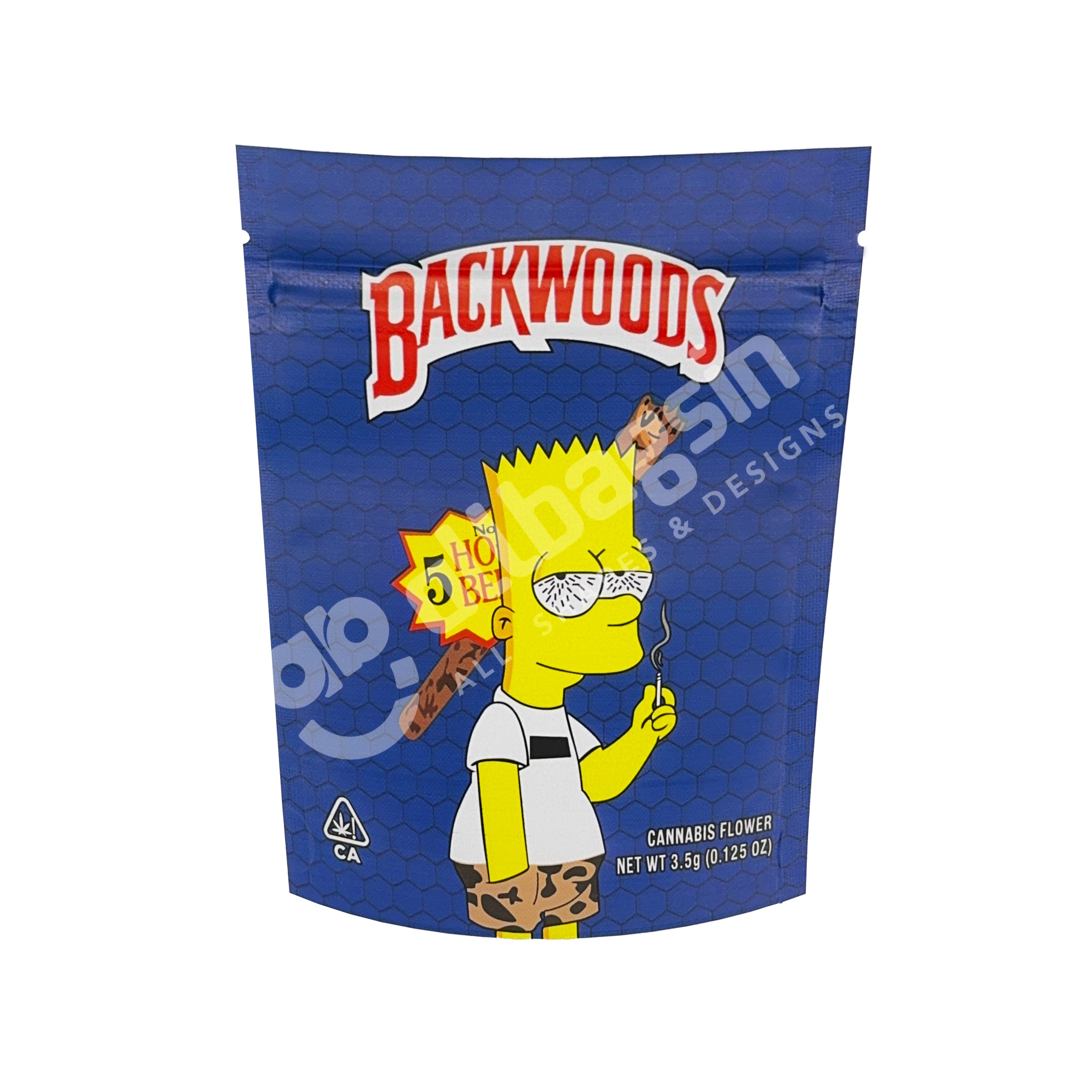 Backwoods Bart Simpson 3.5g Mylar Bag