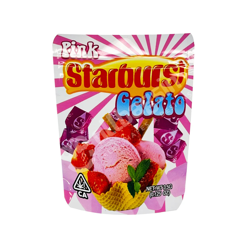 Starburst Gelato 3.5g Mylar bags